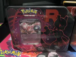 Pokemon TCG Scarlet & Violet Destined Rivals Team Rocket Tin - Mewtwo - Image 1