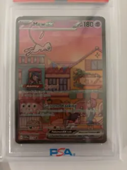2023 POKEMON SVP EN-SV BLACK STAR PROMO 151 ULTRA-PREM COLL #053 MEW EX PSA 8 - Image 3