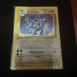Pokemon TCG Vintage Machamp 008/102 Holo Factory Sealed 1st Edition 🔥 - Image 1