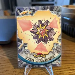 2000 Topps Pokemon TV Animation Edition Series 3 Non Holo 121 Starmie Blue Label - Image 1
