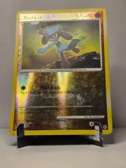 Riolu [61/130] {Diamond and Pearl} Reverse Holo Pokemon 2007 - Image 3