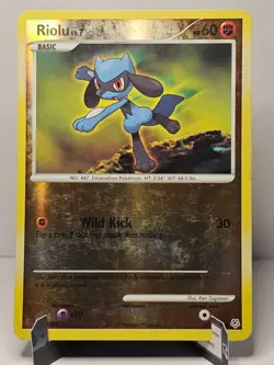 Riolu [61/130] {Diamond and Pearl} Reverse Holo Pokemon 2007 - Image 4