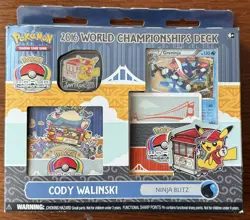 POKEMON TCG CODY WALINSKI NINJA BLITZ 2016 WORLD CHAMPIONSHIPS DECK SEALED - Image 1