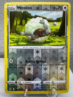 Wooloo - 121/159 Pokemon TCG Crown Zenith Reverse Holo Common - Image 1