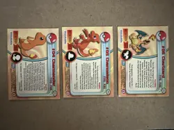 Pokemon Topps Series 1 Holo Blue Logo Charizard Charmeleon Charmander - Image 5