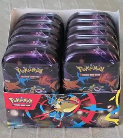 Pokemon TCG Mega Evolutions Mini Tin Display (10) New Tins - Image 1