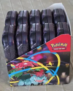 Pokemon TCG Mega Evolutions Mini Tin Display (10) New Tins - Image 3