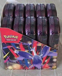 Pokemon TCG Mega Evolutions Mini Tin Display (10) New Tins - Image 4