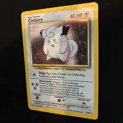 Pokemon TCG Clefairy Base Set Holo Unlimited Rare Card 5/102 - Image 3