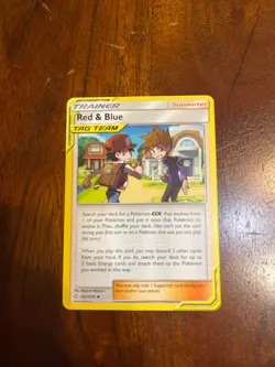 Red & Blue Tag Team 202/236 S&M Cosmic Eclipse Pokemon Card TCG NM - Image 1