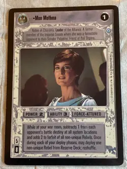 Decipher Star Wars CCG Endor MON MOTHMA Card NEVER PLAYED - Image 1