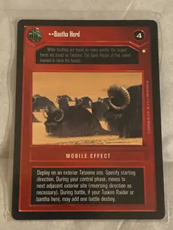 Decipher Star Wars CCG SE BANTHA HERD Card NM - Image 1
