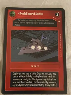 Decipher Star Wars CCG SE DREADED IMPERIAL STARFLEET Card NM - Image 1