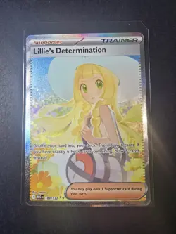 Lillie's Determination - 184/132 - SIR - Mega Evolution Pokemon Card - Lot #827 - Image 1