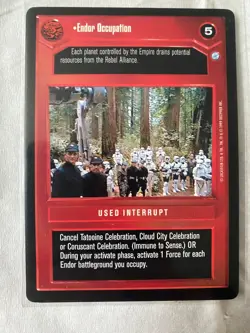 Decipher Star Wars CCG Endor ENDOR OCCUPATION Card NM - Image 1