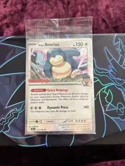Hops Snorlax PROMO SEALED 117/159 Pokemon Crown Zenith GameStop card - Image 1