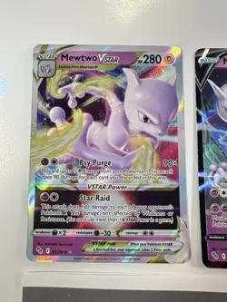 Mewtwo VSTAR 031/078 Pokemon GO + Mewtwo V 030/078 2 Card Lot - Image 4