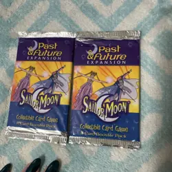 2X NEW* Sailor Moon past and future expansion collectible card game booster pack - Image 1
