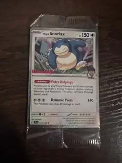 Pokemon TCG Journey Together Hop's Snorlax GameStop Promo Stamped Card #117 - Image 1