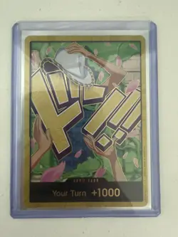 Nico Robin Gold DON Card PRB02 One Piece 2025, From pack to sleeve to top loader - Image 2