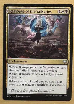 MTG Rampage Of The Valkyries Card, Kaldheim - Image 1