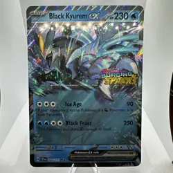 Black Kyurem Ex Surging Sparks Stamped Jumbo Oversized Card Full Art Holo Promo - Image 1