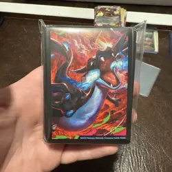 Mega Charizard X EX UPC Ultra Premium Collection - 65 Card Sleeves - NEW - Image 1