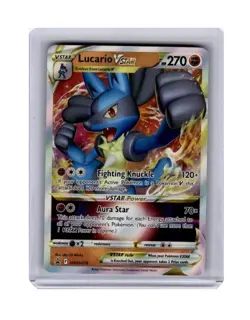 Lucario VSTAR SWSH214 NM Full Art Promo Rare Pokemon Card - Image 1