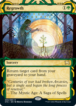 Regrowth FOIL Strixhaven Mystical Archive NM Green Rare MAGIC MTG CARD ABUGames - Image 1