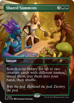 Shared Summons (Secret Lair) FOIL PROMO NM Green Rare MAGIC MTG CARD ABUGames - Image 1