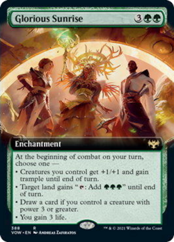 Glorious Sunrise (Extended Art) FOIL Innistrad: Crimson Vow PLD CARD ABUGames - Image 1