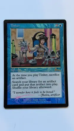 Tinker Foil MTG Urza's Legacy Rare Foil Card Near Mint NM Condition - Image 1
