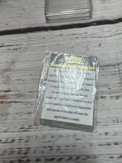 Pokemon 23K Gold Plated Mewtwo Trading Card Poke Balls 1999 Burger King No Box - Image 5