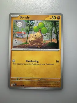 Bonsly 110/197 NM Obsidian Flames Scarlet Violet Pokemon Card - Image 1