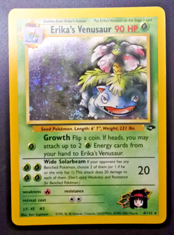 Erika's Venusaur Rare Holo - 4/132 Gym Challenge Pokemon Trading Card Game TCG - Image 1