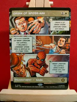 Origin of Spider-Man (Borderless) - Marvel's Spider-Man - Rare - NM - MTG - Image 1