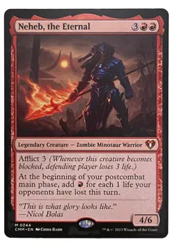NM Neheb, The Eternal #244 Commander Masters CMM - Image 1