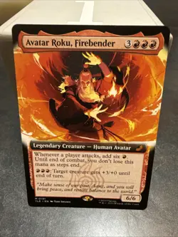Magic: The Gathering Avatar Collector Roku Firebender Extended Art M 0191 - Image 1