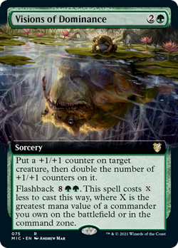 Visions of Dominance (Extended Art) Innistrad: Midnight Hunt Commander NM - Image 1