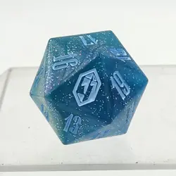 Magic The Gathering Final Fantasy Blue Crystal Oversized 20-sided Dice - Image 2