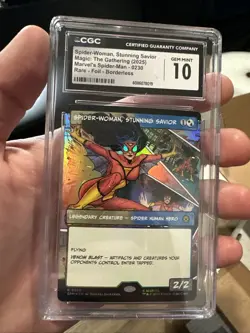 Spider-Woman, Stunning Savior (Borderless) Marvel's Spider-Man Foil CGC 10 🔥 - Image 1