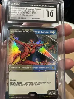Spider-Woman, Stunning Savior (Borderless) Marvel's Spider-Man Foil CGC 10 🔥 - Image 3