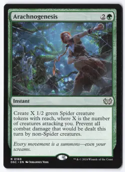 Arachnogenesis R Commander: Duskmourn: House of Horror 169 NM - Image 1