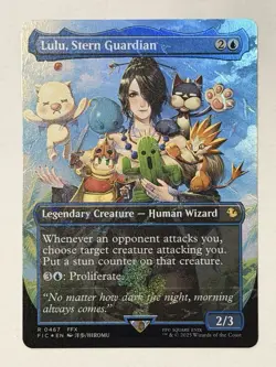 Lulu, Stern Guardian (Borderless) Chocobo Track Foil MTG Final Fantasy NM - Image 1