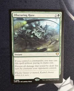 MTG Magic - Obscuring Haze - English Commander 2020 RARE - Near Mint NM - Image 1