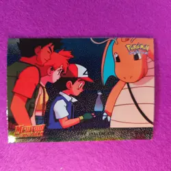 Pokemon Topps Black Logo textured Holo The First Movie The Invitation - Image 1