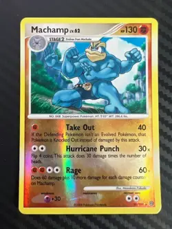 Pokemon TCG Machamp Holo Rare 20/100 D&P Stormfront Reverse Holo MP/HP - Image 1