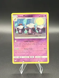 Pokemon TCG Alolan Marowak 64/181 Team Up Reverse Holo - NM - Image 1