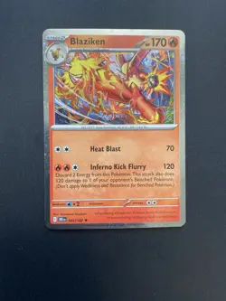 Pokemon Blaziken 042/182 SV10. Phantasmal Flames Blister Pack Promo! - Image 1