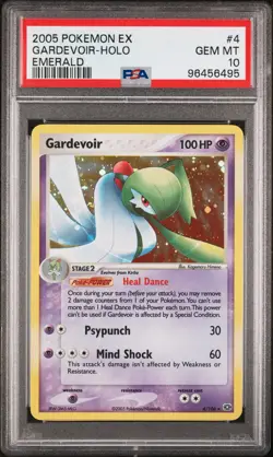 2005 POKEMON EX EMERALD #4 GARDEVOIR-HOLO PSA 10 - Image 1